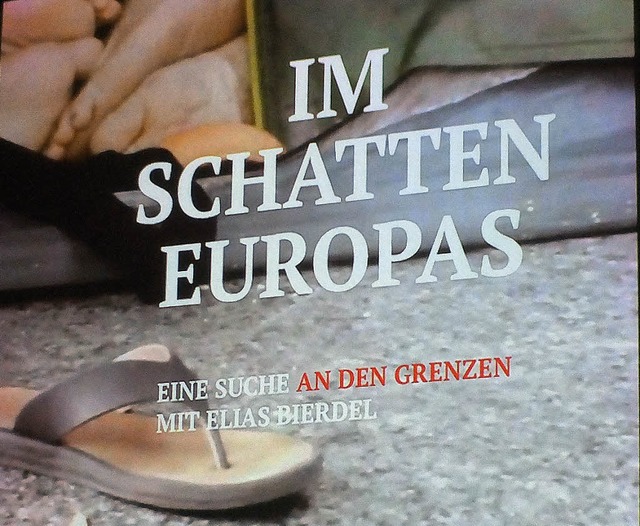 Erschtternde Bilder von den Auengren...Dokumentarfilm im Werkraum Schpflin.   | Foto: Martina David-Wenk