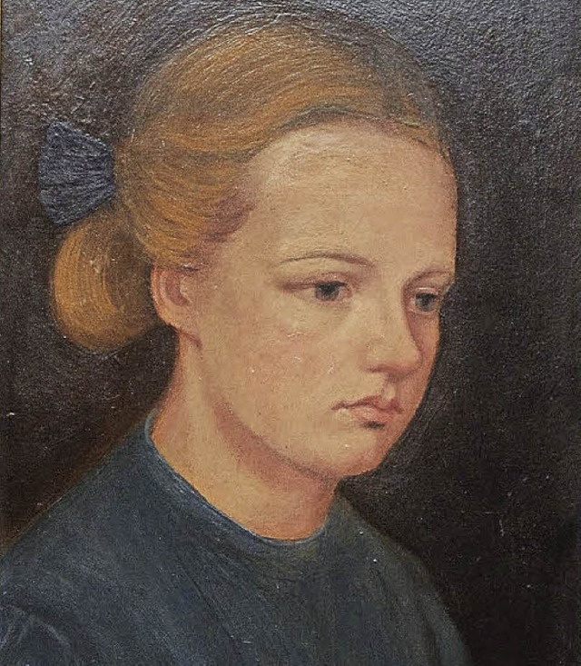 Heiderun Gdrich als 13-Jhrige, gemalt von ihrem Onkel Gottfried Legeler.  | Foto: Robert Bergmann