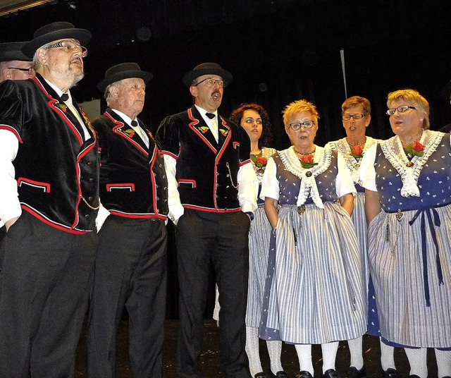 Zum Hhepunkt des Gresgener Frhlingsf... der Jodlerclub aus Arisdorf-Liestal.   | Foto: Wolfgang Grether