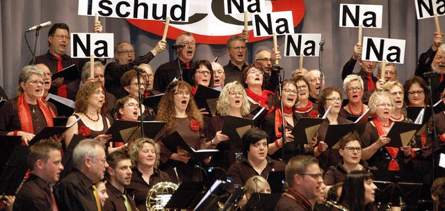 Der Oberschopfheimer Chor leistet bei ...en Beatles sprachliche Hilfestellung.   | Foto: b. rderer