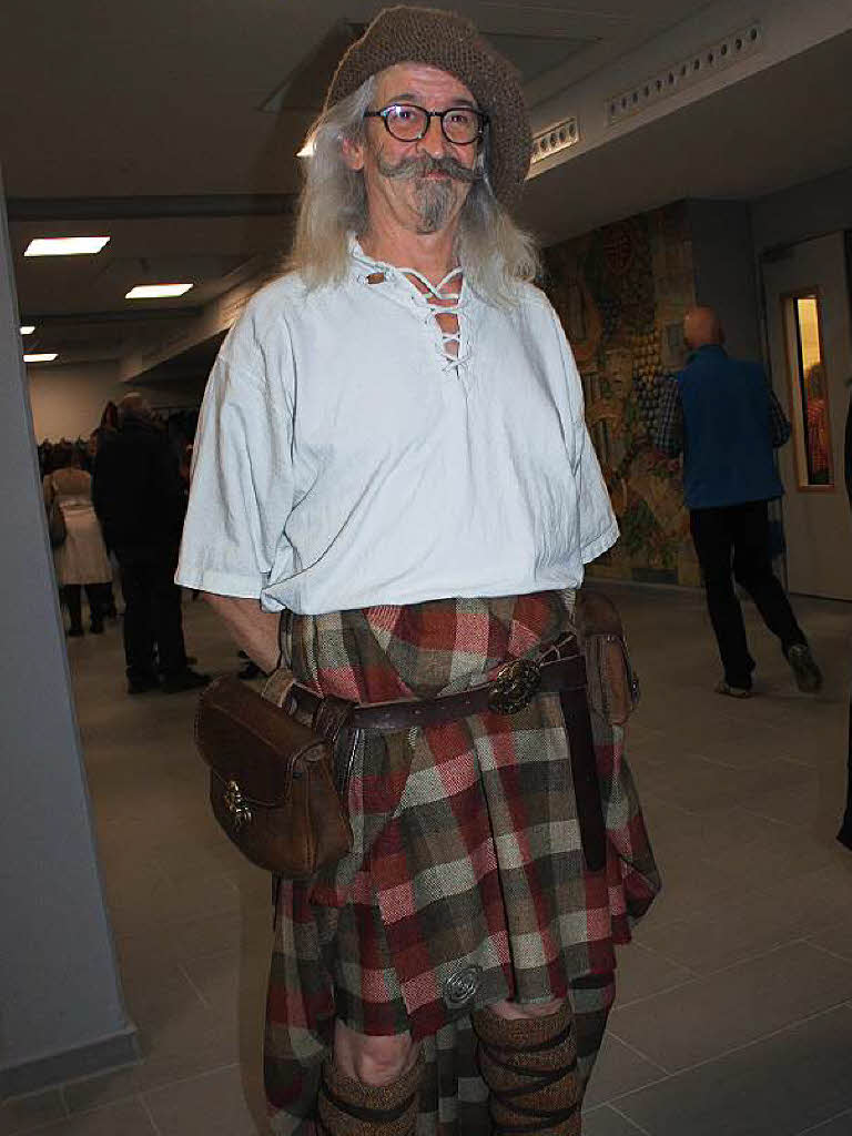 Nicht nur Schotten lieben den Schottenrock. Dieser Fan reiste eigens aus der Schweiz an.