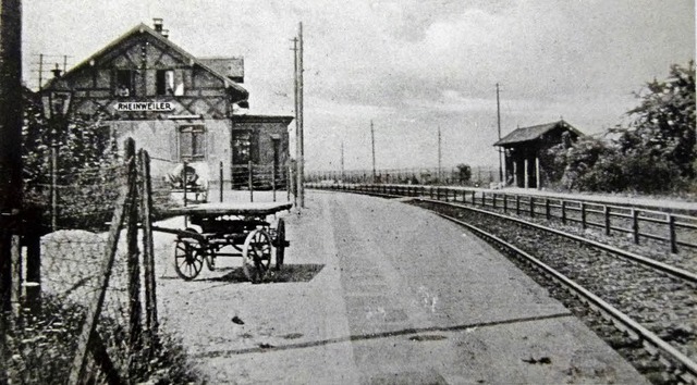 Wann genau der Bahnhof von Rheinweiler...Jetzt wird er jedenfalls abgerissen.    | Foto: Privat/Jutta Schtz