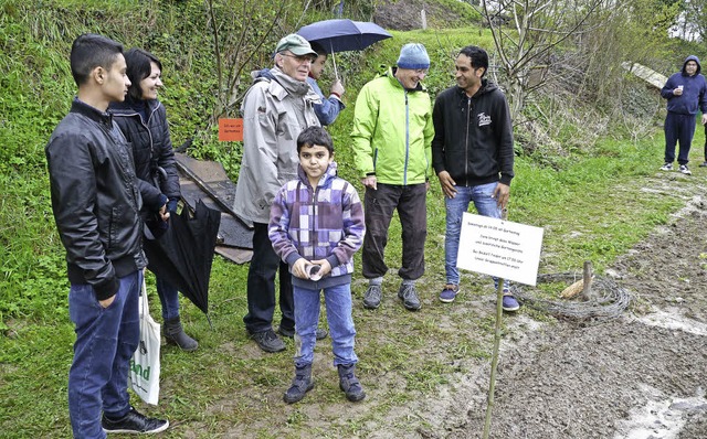 So wie diese Familie aus Afghanistan s... Angebot des Internationalen Gartens.   | Foto: Hlter-Hassler