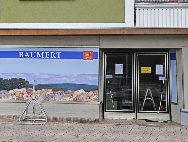 In Hugsweier eine Bckereifiliale mit ...ersuch. Die Familie Baumert hrt auf.   | Foto: alfred arbandt