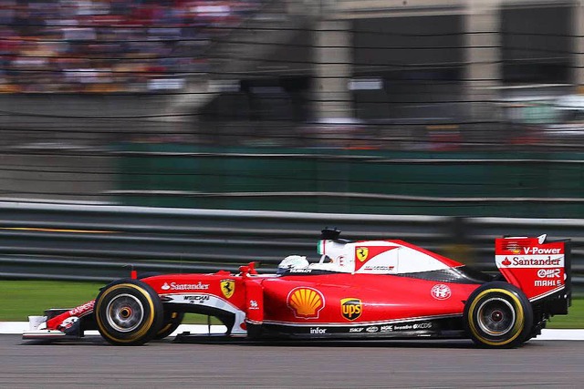 Sebastian Vettel in seinem Rennwagen, den er &#8222;Margherita&#8220; nennt.    | Foto: dpa