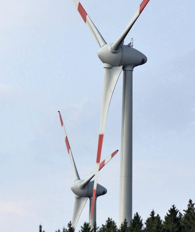 Zwei Windkraftanlagen  will die EnBW in Husern bauen.   | Foto: Symbolfoto: Markus Donner