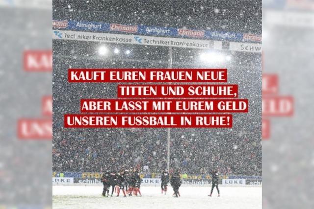 Sexismus-Vorwurf: SC Freiburg distanziert sich von Fan-Banner