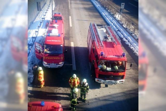 B31 in Freiburg: Kappler Tunnel nach Feuer voll gesperrt