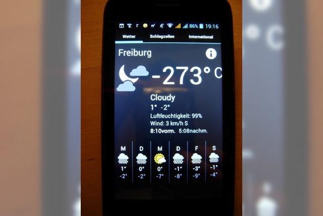 Freiburg, -273 Grad Celsius, cloudy