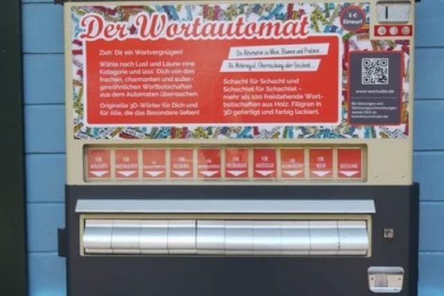 Techtelmechtel und Alpenglühen: Die Wiehre hat jetzt einen Wort-Automaten