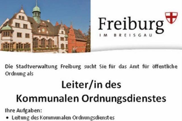 Gesucht: Leiter/in des Kommunalen Ordnungsdienstes