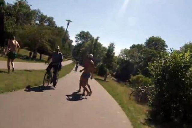 Zeitraffer-Video: Mit dem Fahrrad an der Dreisam entlang