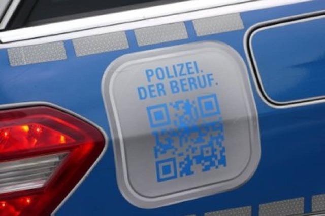 Was sollen die QR-Codes auf den Polizeiautos in Baden-Wrttemberg?