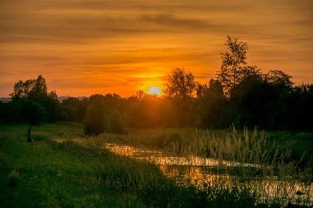 So schn leuchtet der Himmel ber der Dreisam