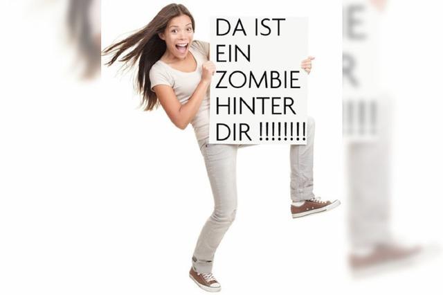 Da ist ein Zombie hinter Dir!!!!! 10 Anfeuerschilder fr den Freiburg-Marathon