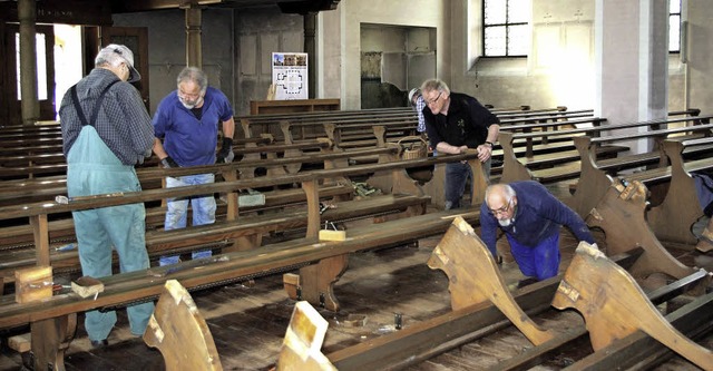 Reichlich zu tun gibt es fr die Nordw...ler derzeit in der Kirche St. Barbara.  | Foto: Reiner Merz