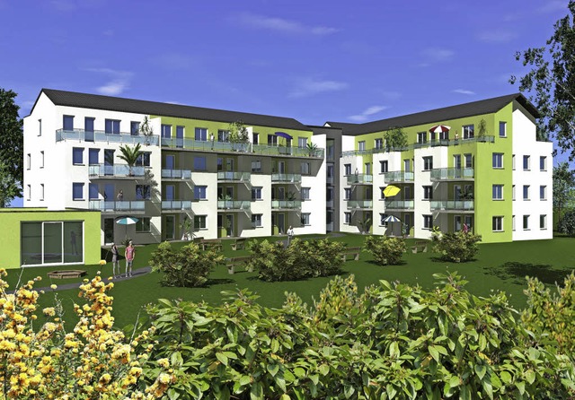 So soll die Wohnanlage &#8222;Wohnen i...s Millionen Euro betrgt die Bausumme.  | Foto: Plan: Hgel Architekten, Endingen