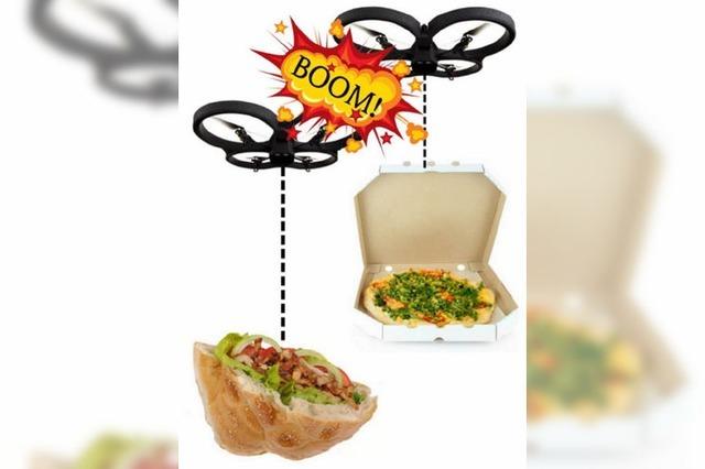 Warum der DönerCopter Stress mit einer Pizza-Drohne bekommen hat