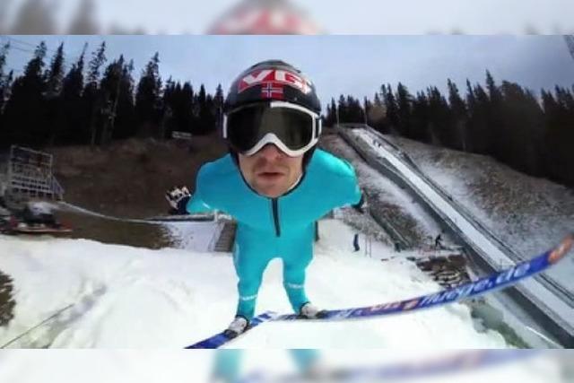 Video: Skifliegen in Lillehammer