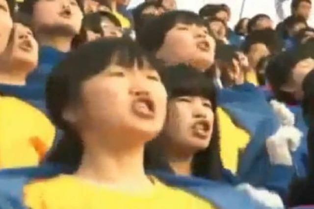 Koreanische Fan-Choreo: Wenn Menschen zu Pixeln werden