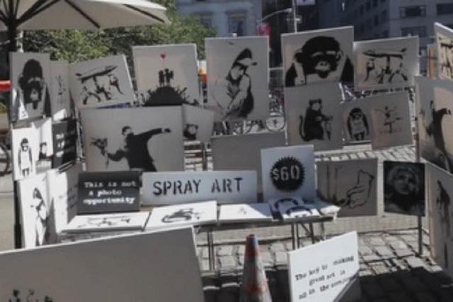Video: Banksy verkauft seine Bilder für 60 Dollar pro Stück