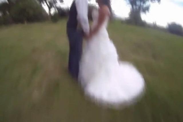 Video-Tutorial: Wie man ein Hochzeitsfoto mit einer Drohnenkamera nicht macht