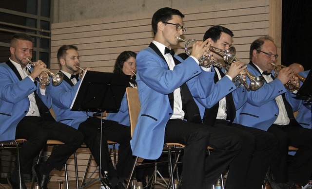 Die Brass Band Imperial Lenzburg aus der Schweiz begeisterte mit ihrem Knnen.  | Foto: Martina Faller