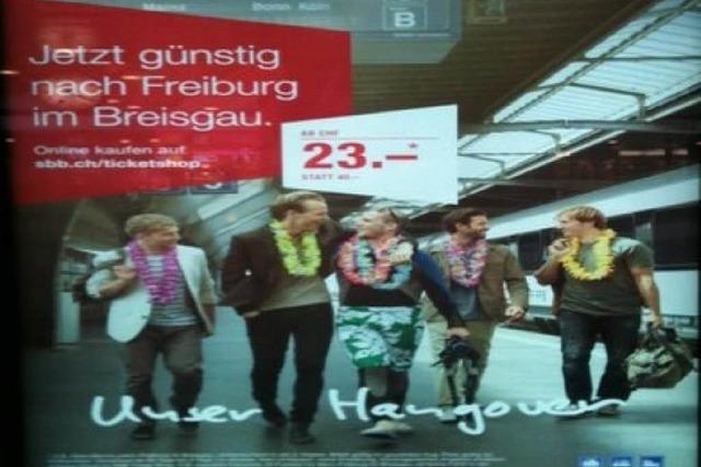 Bei der Schweizer Bundesbahn hlt man Freiburg fr eine Partymetropole