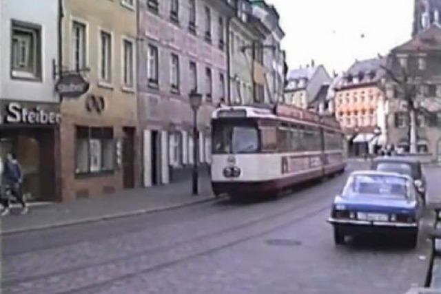 Video: Freiburgs Straenbahn vor 24 Jahren