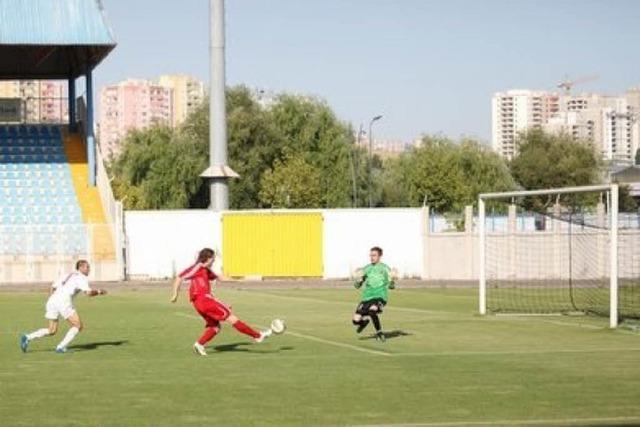 Freiburger Spieler bei der Fuball-WM der Gehrlosen