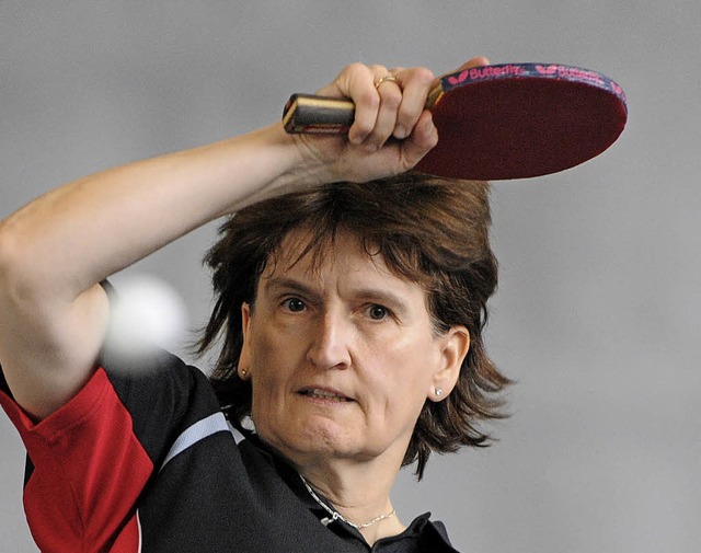 Eine Tischtennisspielerin mit enormer ... Frauen- Landesliga nicht verhindern.   | Foto: patrick seeger