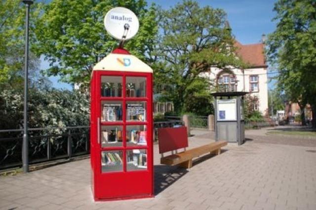 Die Telefonzellen-Bücherei in Denzlingen