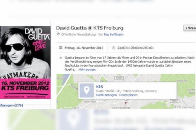 Falschmeldung auf Facebook: David Guetta kommt in die KTS