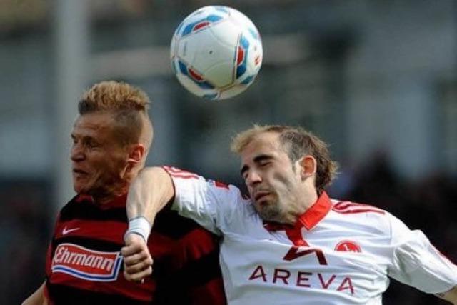 Rapport von der Haupttribne: SC Freiburg gegen 1. FC Nrnberg