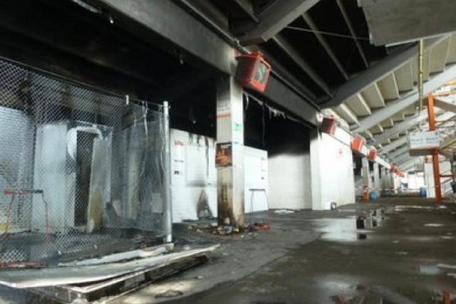 Feuer im SC-Stadion: Polizei sucht nach den Brandstiftern