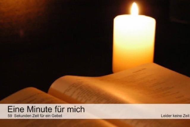 Minutengebet: Erzdiözese Freiburg bietet Online-Auszeit an