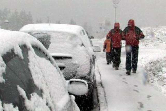 Erster Schnee auf dem Feldberg