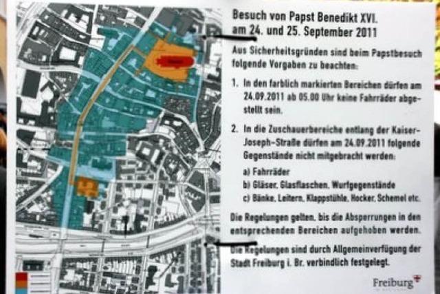 Straenverkehr: Wie's laufen soll, wenn der Papst nach Freiburg kommt