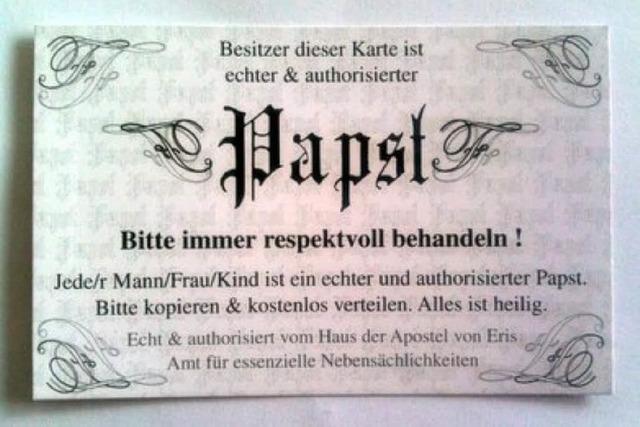 Auch du bist Papst