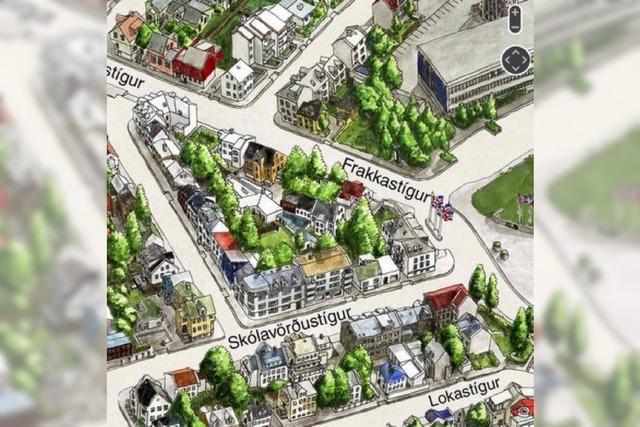 Schner als Google Maps: Online-Stadtplan von Reykjavk