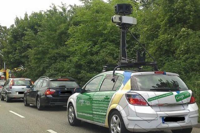 Google-Auto in Freiburg unterwegs