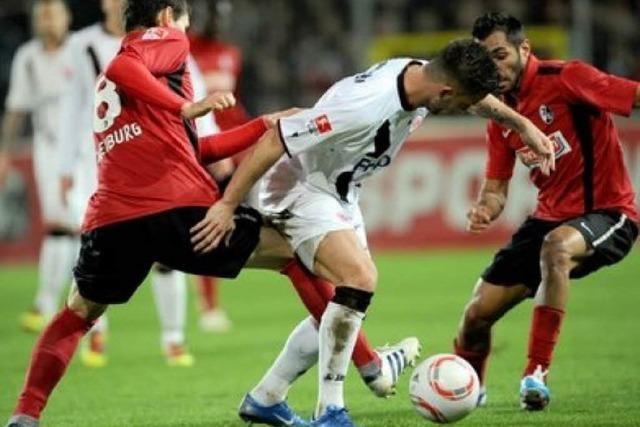 Immer einen Schritt zu langsam: SC spielt unentschieden gegen Frankfurt