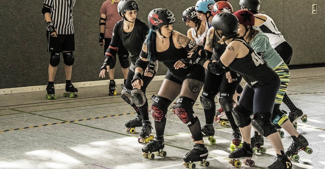 <BZ-FotoAnlauf>Ein Sport</BZ-FotoAnlauf> fr Frauen ist Roller Derby.   | Foto: Blockforest Roller Girls