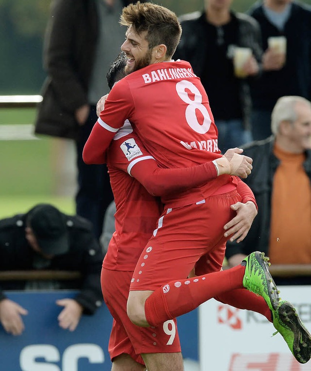 Momentan gut drauf, doch am Samstag ge...lingern im Heimspiel der Regionalliga.  | Foto: Patrick Seeger