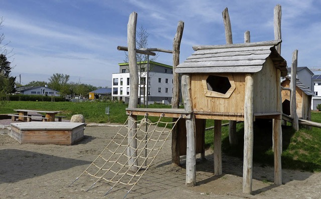 Wrde eher  zum Vauban passen als zu H...at gefllt der neue  Spielplatz nicht.  | Foto: claudia bachmann-goronzy