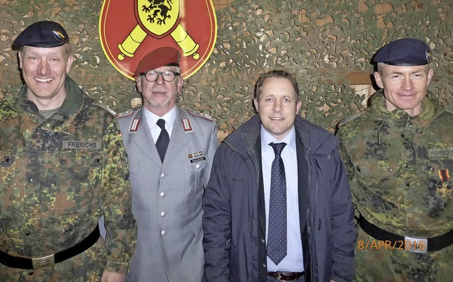 Beim Empfang auf dem Truppenbungsplat...berstleutnant Ralf Peter Hammerstein.   | Foto: Privat