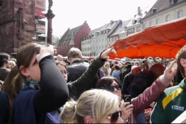 Video: Freeze-Mob auf dem Münsterplatz