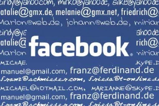 E-Mail-Adressen von Facebook-Freunden speichern