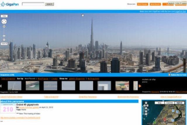 Panoramabild: Dubai, zum Greifen nah