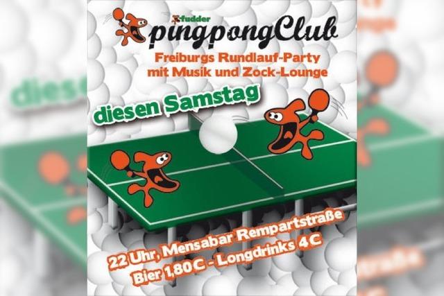Heute Abend: PingPongClub in der Mensabar